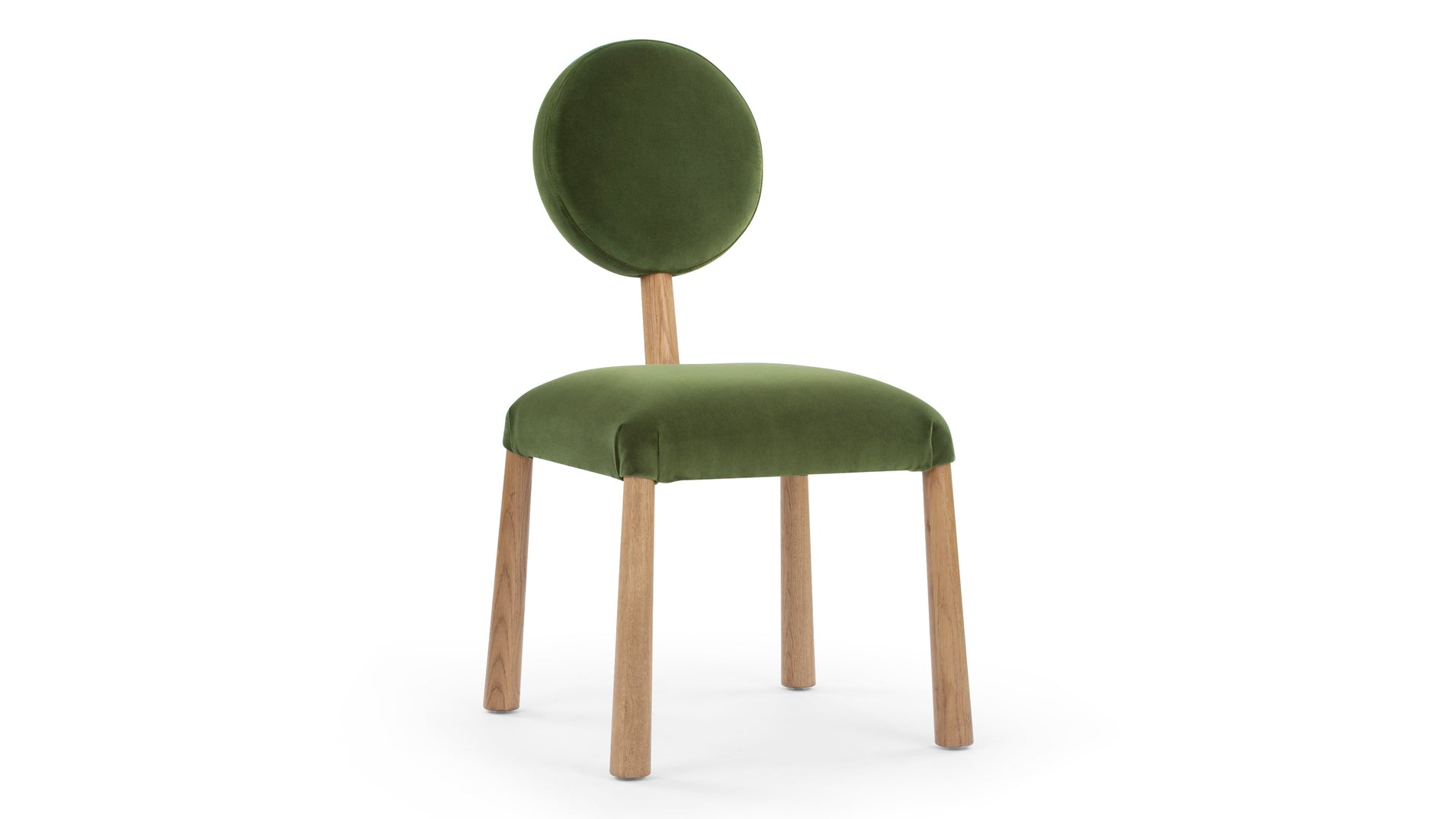 FossieFossie - Fossie Side Chair, Moss Green Velvet