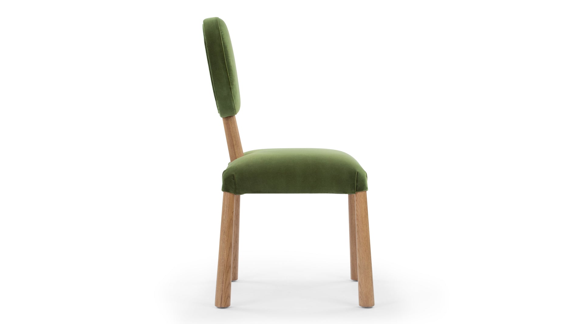 FossieFossie - Fossie Side Chair, Moss Green Velvet