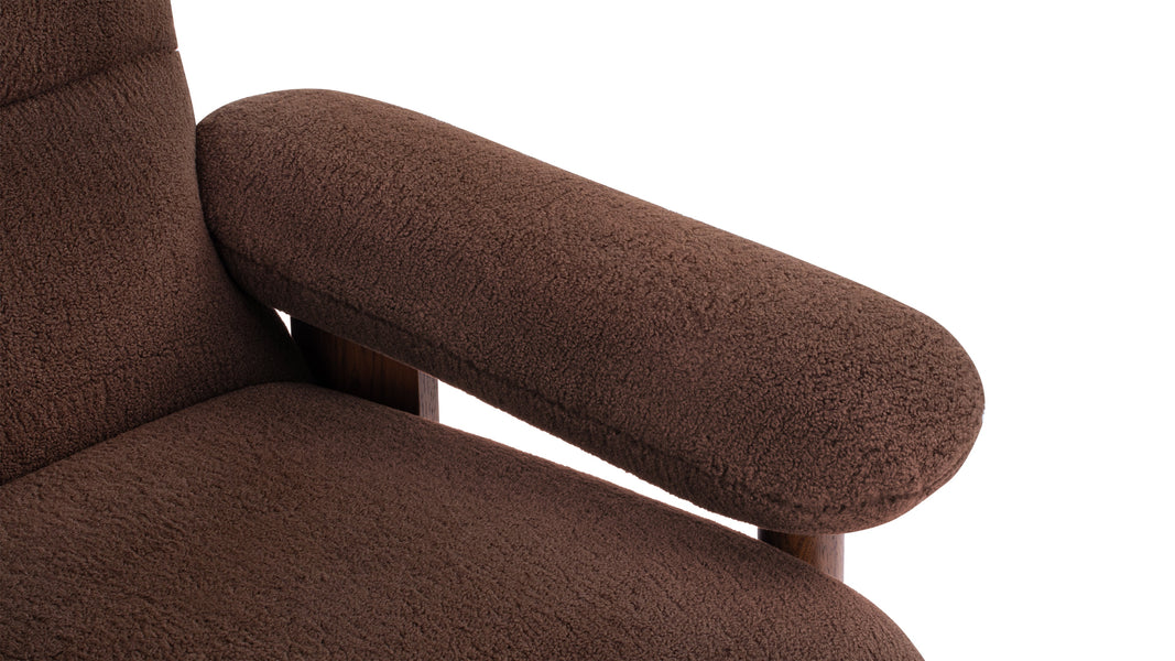 BrasiliaBrasilia - Brasilia Lounge Chair, Cafe Noir Vegan Fur