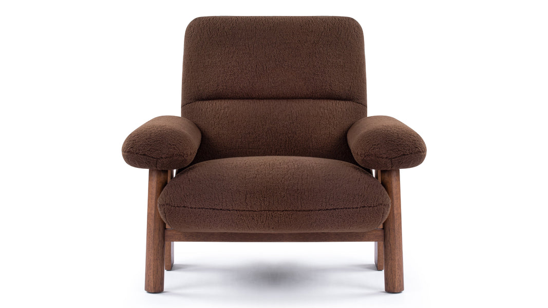 BrasiliaBrasilia - Brasilia Lounge Chair, Cafe Noir Vegan Fur