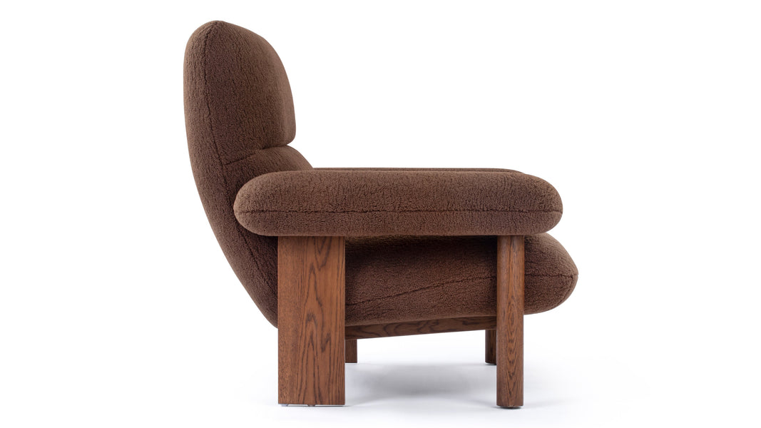 BrasiliaBrasilia - Brasilia Lounge Chair, Cafe Noir Vegan Fur