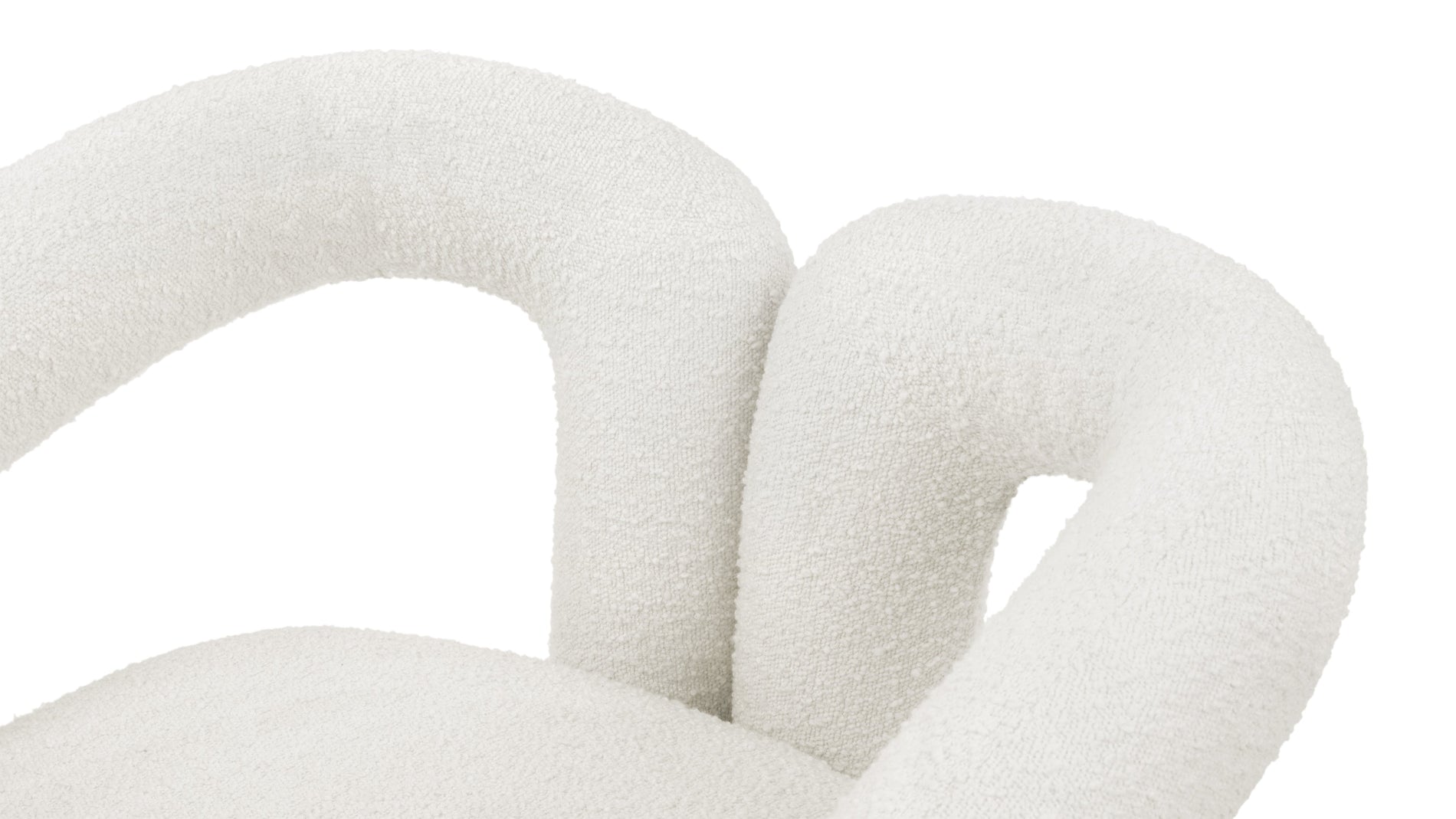 DeuxDeux - Deux Lounge Chair, White Boucle