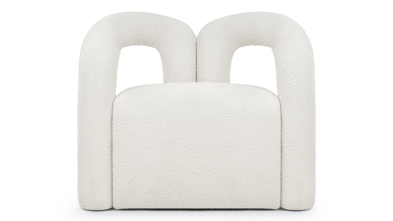 DeuxDeux - Deux Lounge Chair, White Boucle