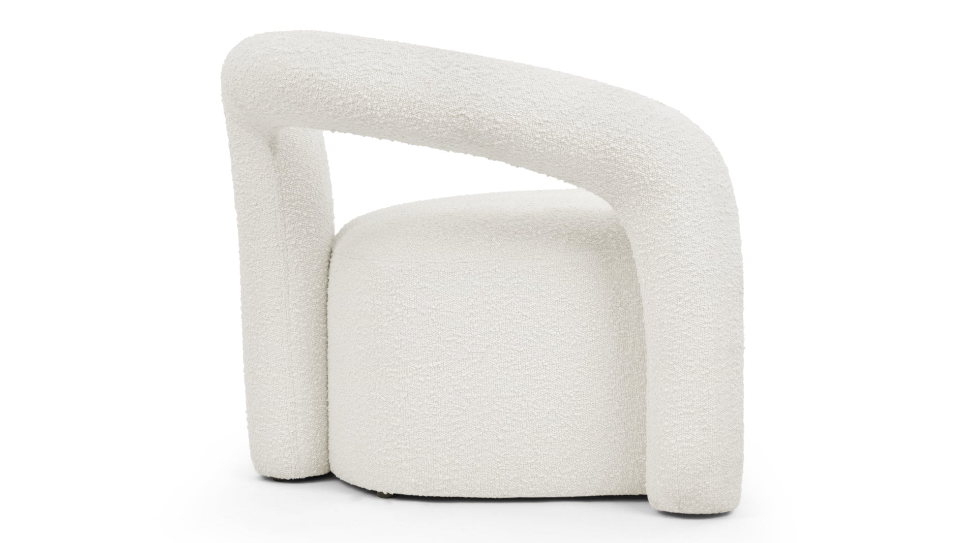 DeuxDeux - Deux Lounge Chair, White Boucle