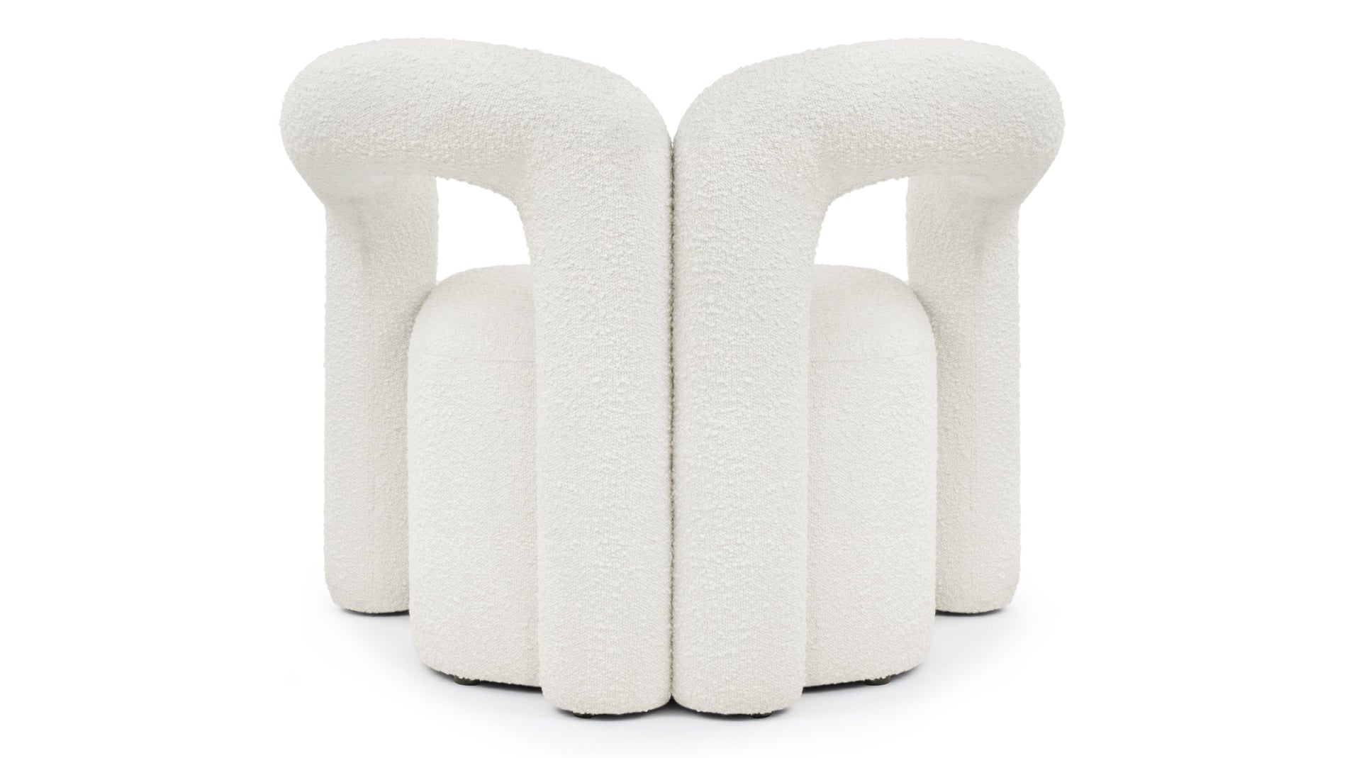 DeuxDeux - Deux Lounge Chair, White Boucle