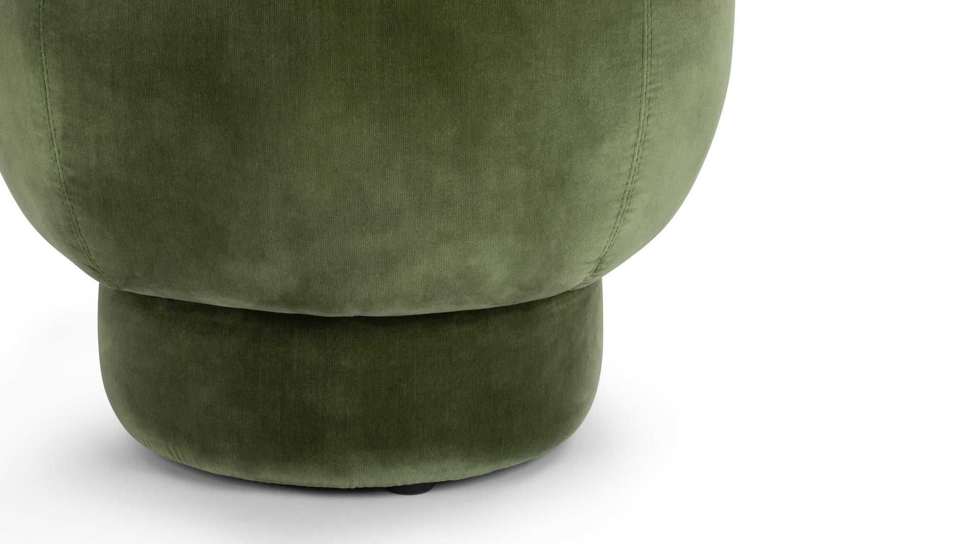 NinoNino - Nino Ottoman, Olive Green Velvet