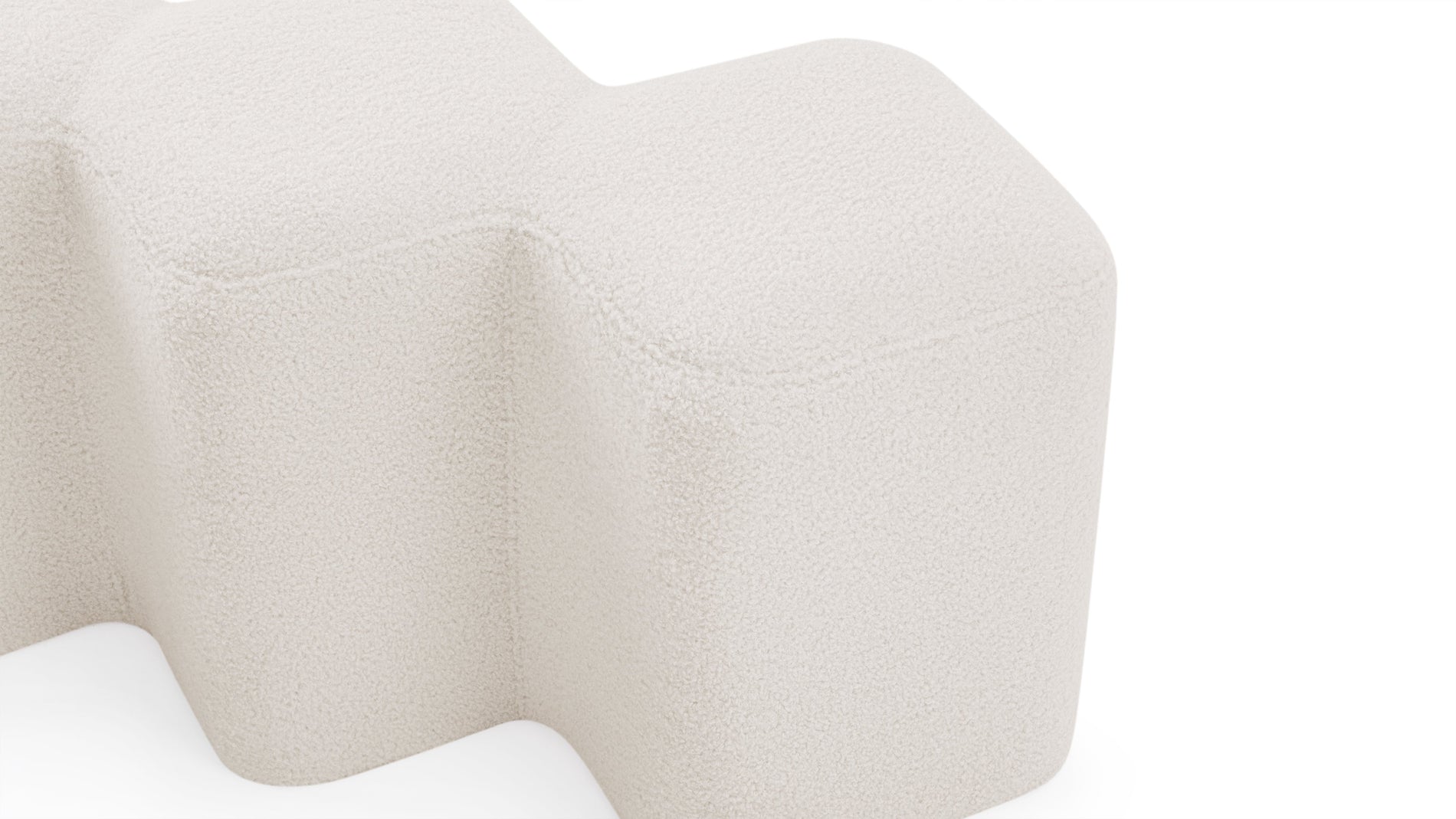 SommerSommer - Sommer Stool, White Teddy