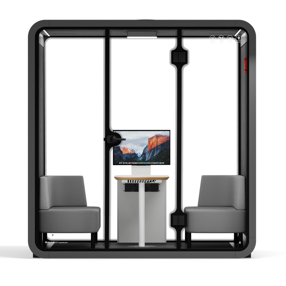 Quell - Stánek pro 4 osobyWooden / Dark Grey / Delux