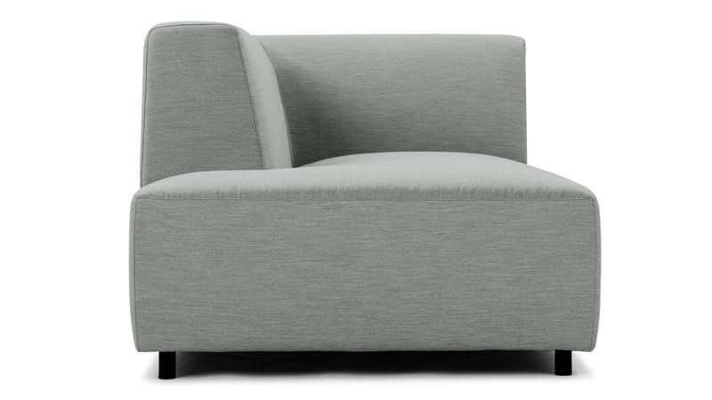 AcquaAcqua - Acqua Outdoor Sectional Module, Chaise, Left Arm, Dove Gray Performance Weave