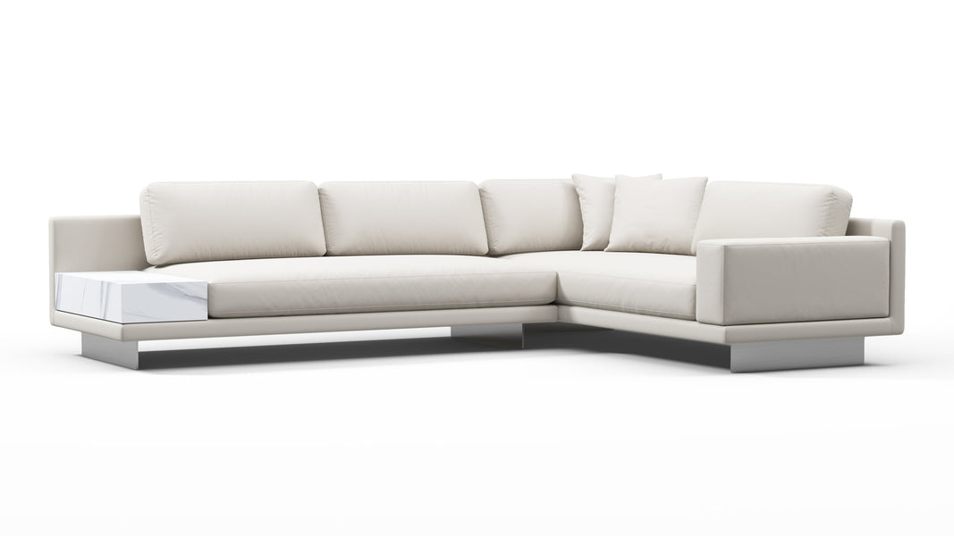 AlessioAlessio - Alessio Outdoor Sectional, Small Left Corner, Shell Performance Weave