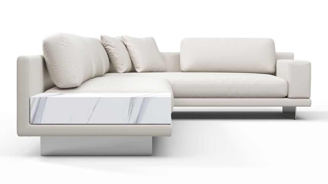 AlessioAlessio - Alessio Outdoor Sectional, Small Left Corner, Shell Performance Weave