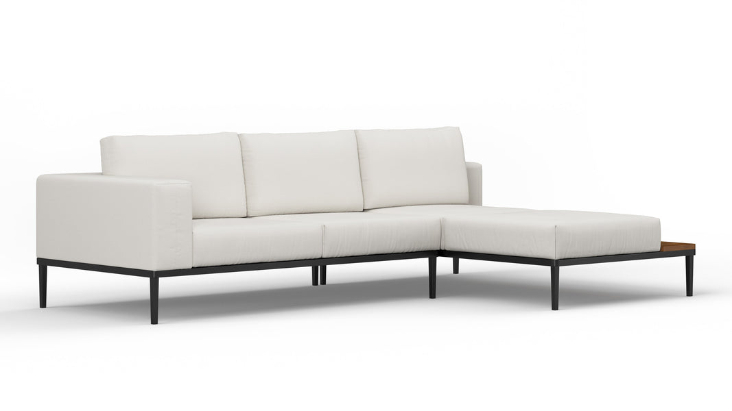 MarcusMarcus - Marcus Outdoor Sectional, Small, Right Chaise, Shell Performance Weave