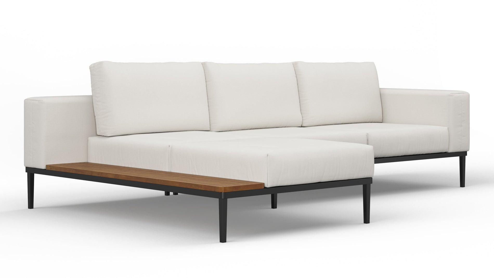MarcusMarcus - Marcus Outdoor Sektion, klein, linke Chaise, Muschel Performance Webe