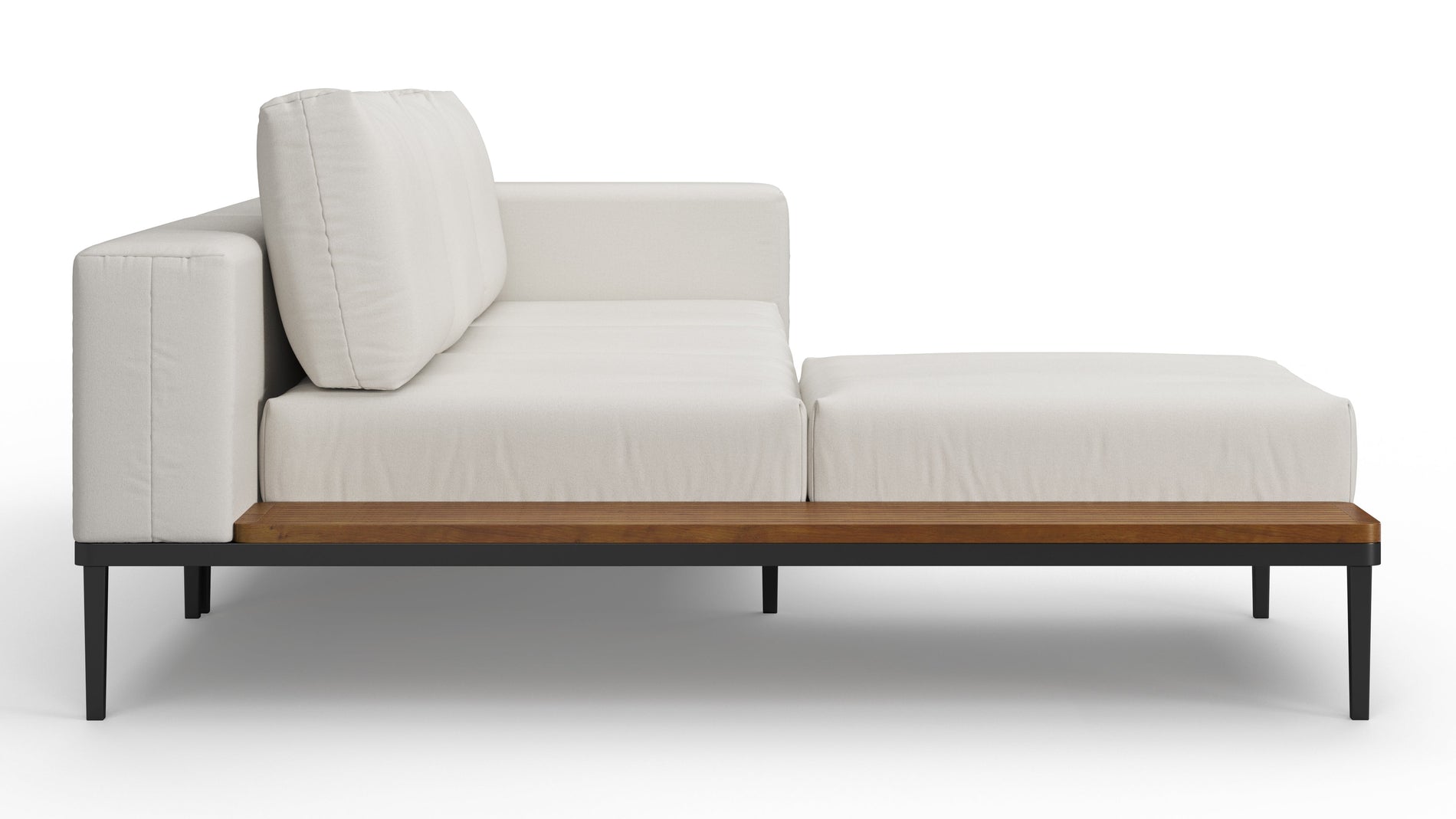 MarcusMarcus - Marcus Outdoor Sektion, klein, linke Chaise, Muschel Performance Webe