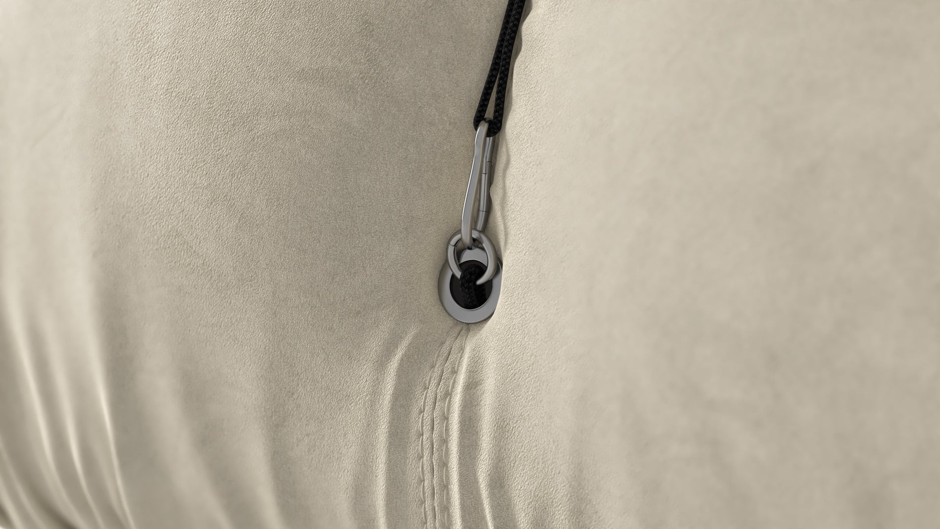 Bellini SectionalEggshell Vegan Suede