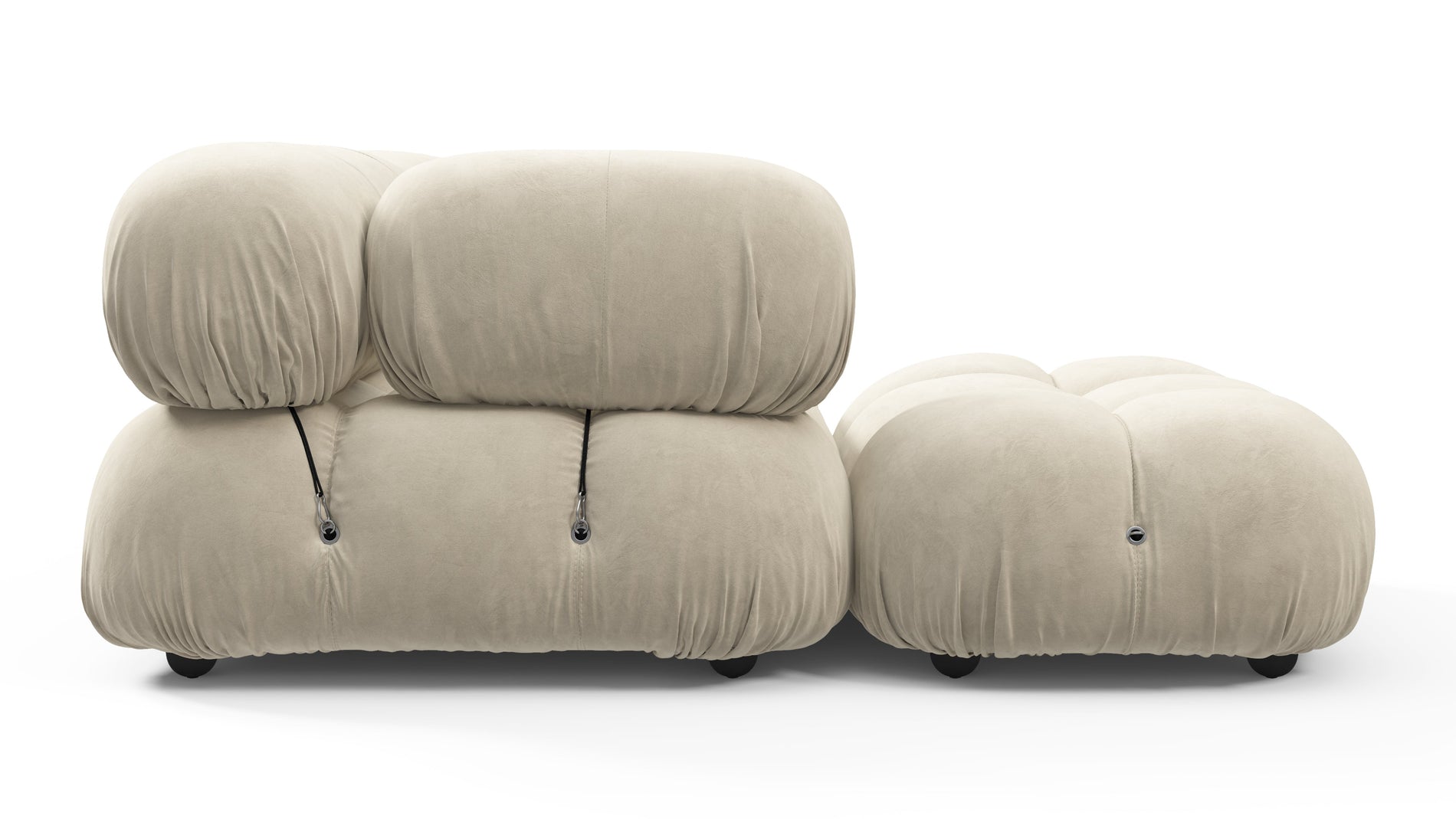 Bellini SectionalEggshell Vegan Suede