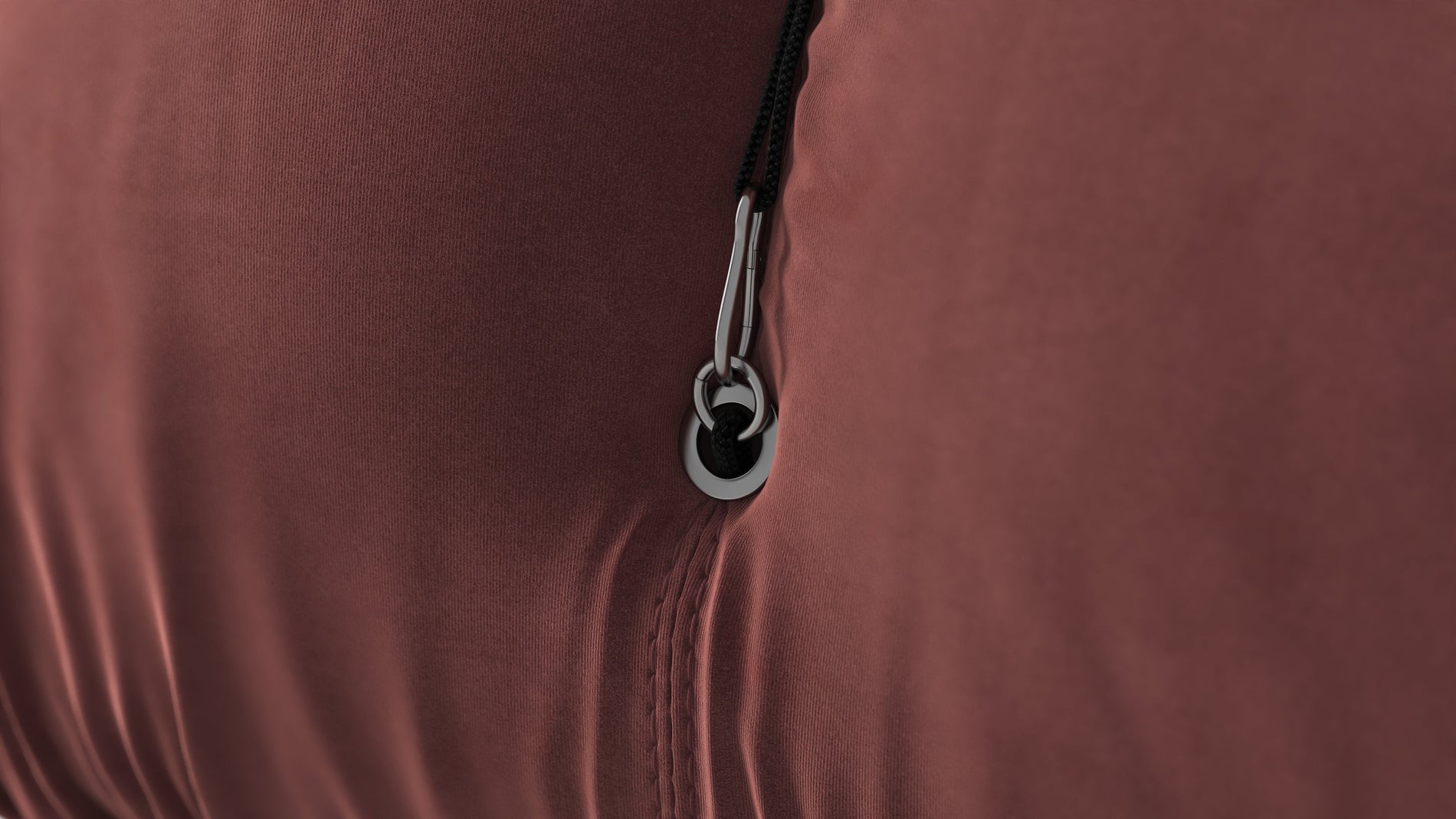 Bellini SectionalMaroon Velvet
