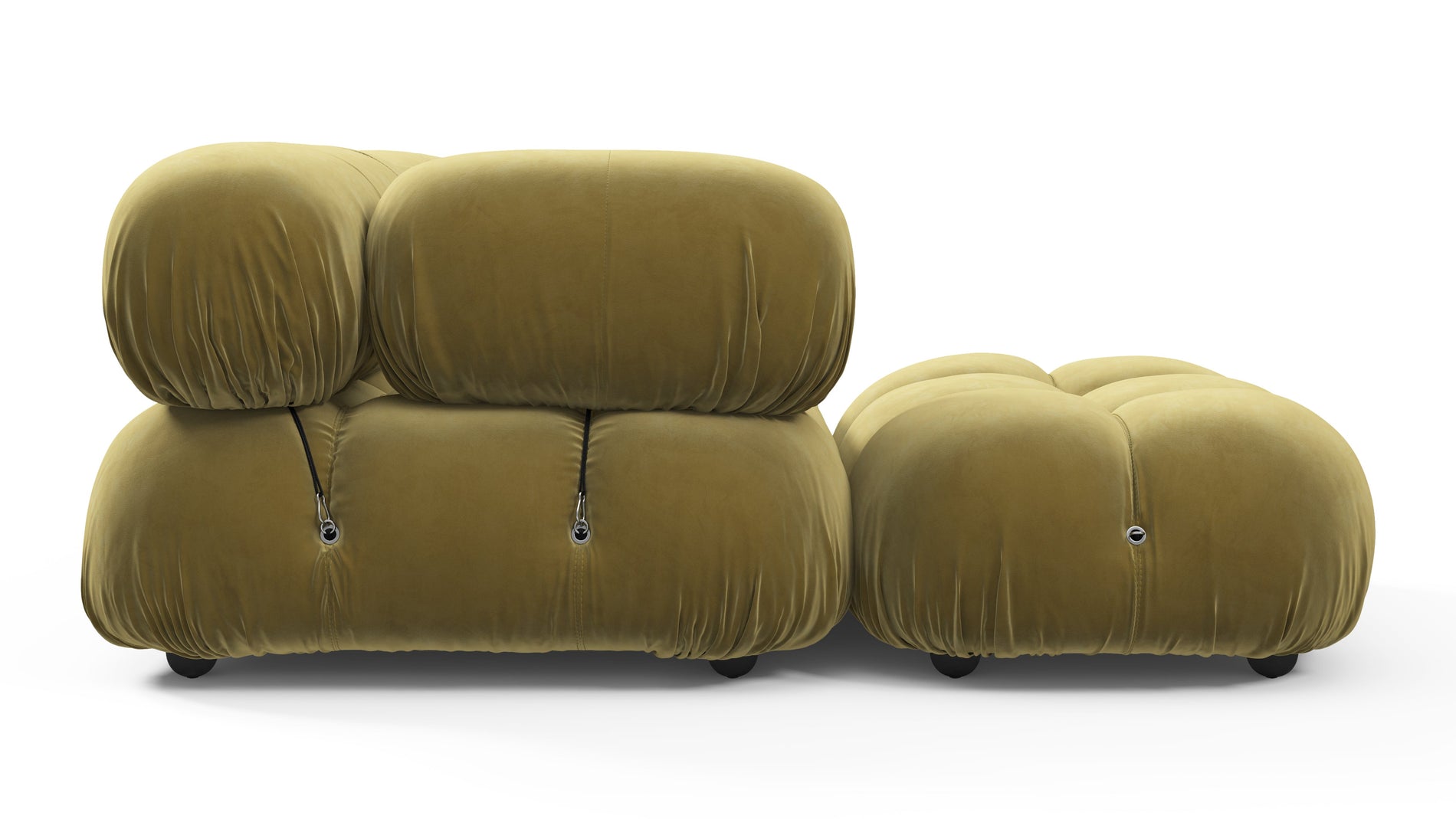 Bellini SectionalOlive Gold Velvet