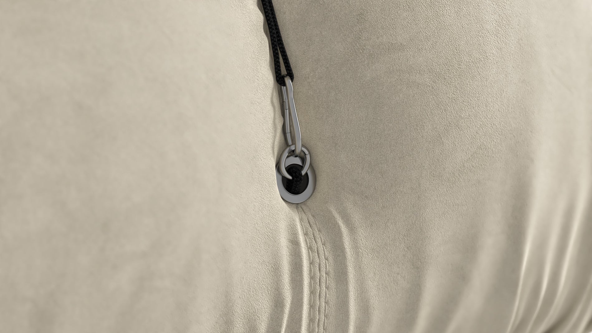 Bellini SectionalEggshell Vegan Suede