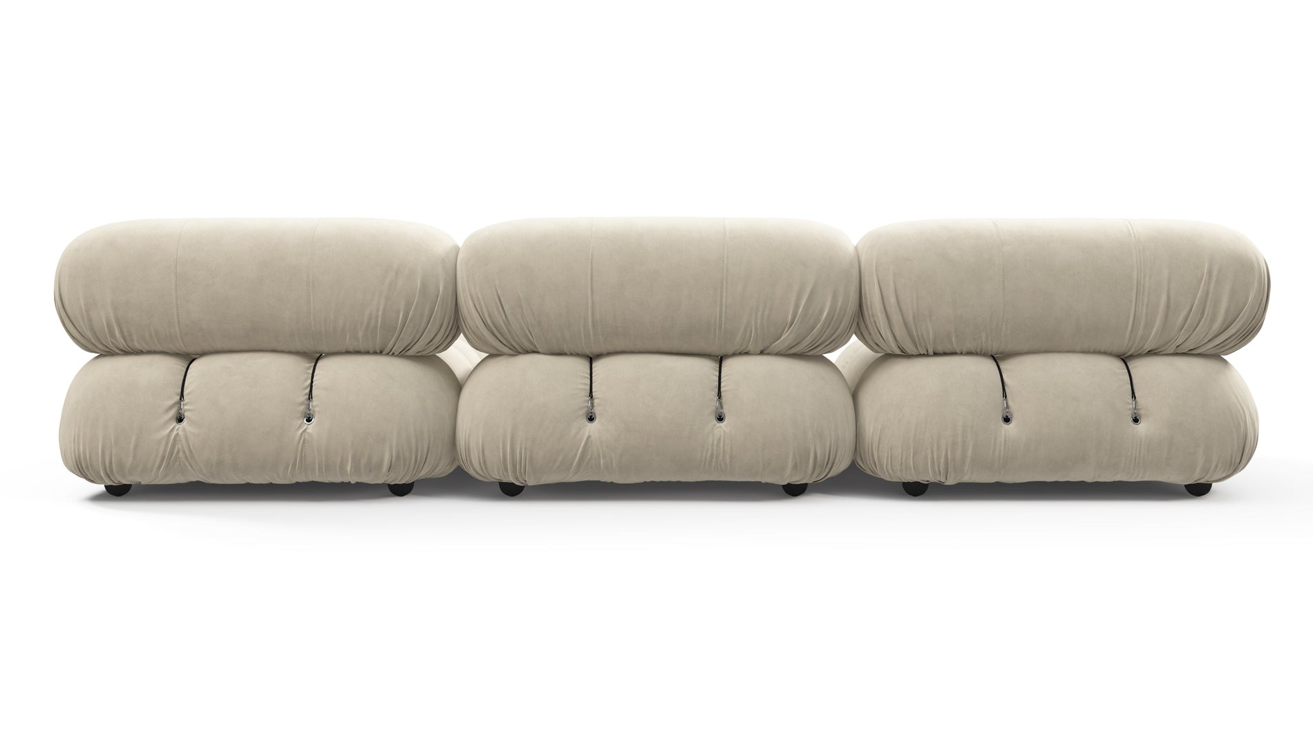 Bellini SectionalEggshell Vegan Suede