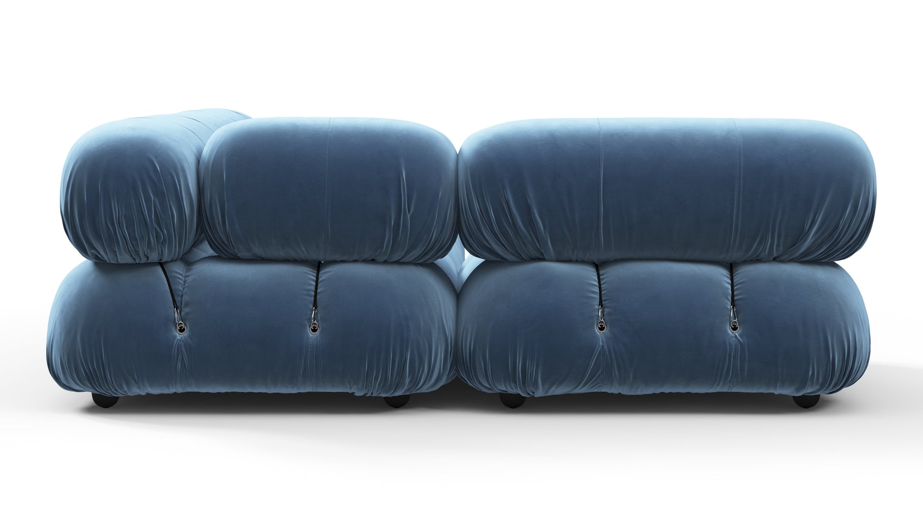 Bellini SectionalAegean Blue Velvet