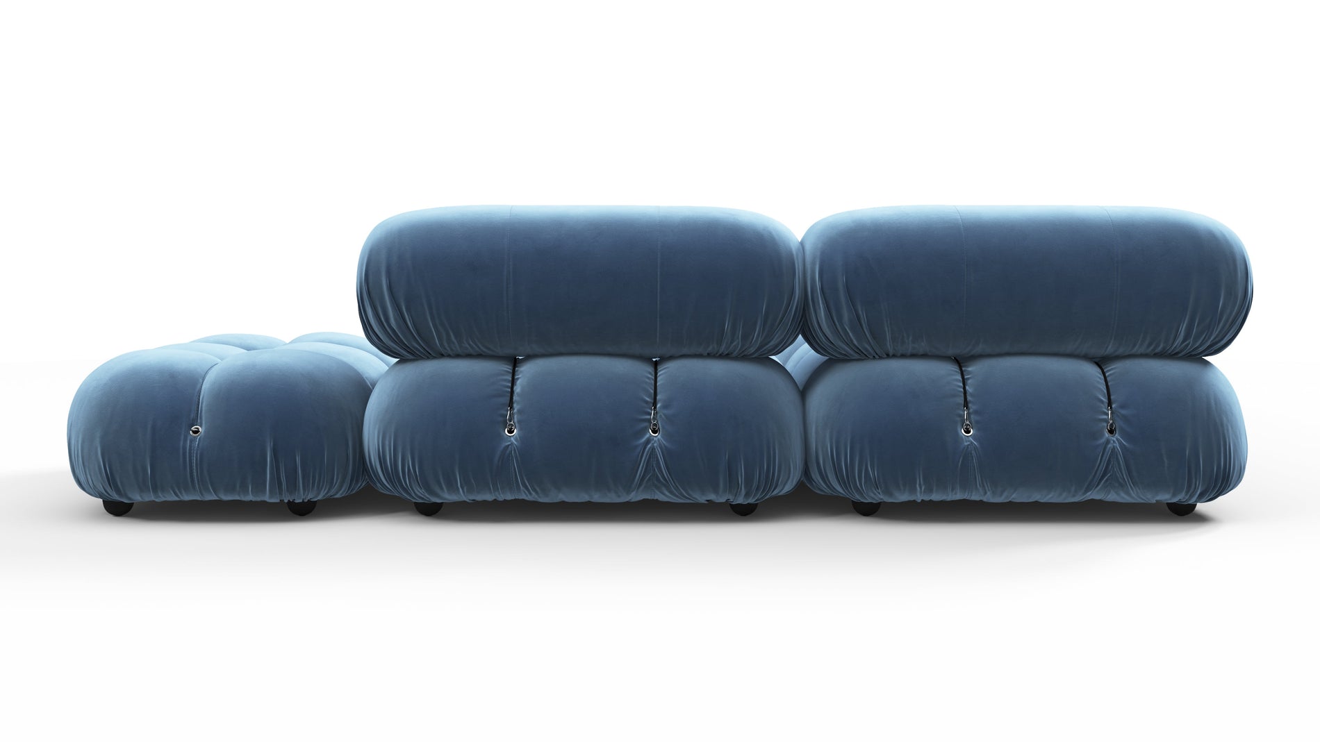 Bellini SectionalAegean Blue Velvet