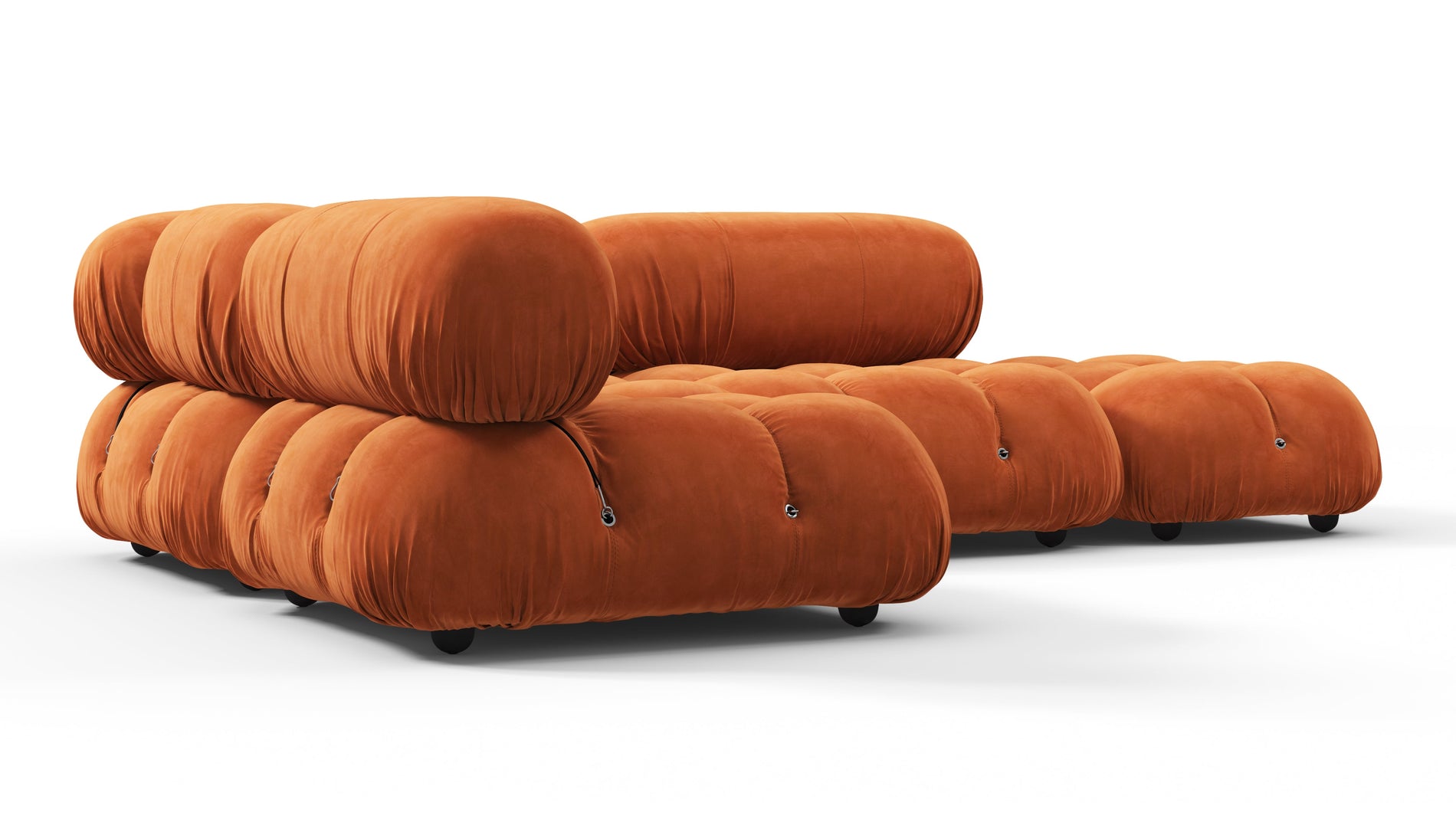 Bellini SectionalApricot Velvet