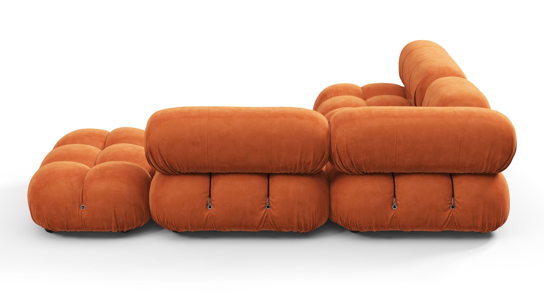 Bellini SectionalApricot Velvet