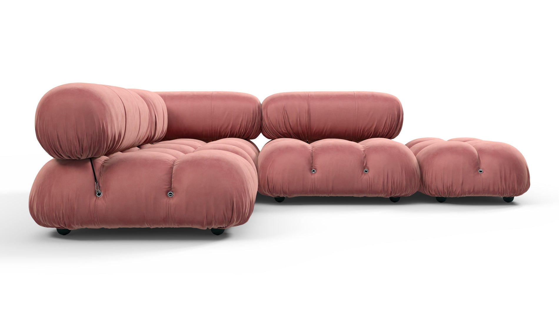 Bellini SectionalBlush Pink Velvet