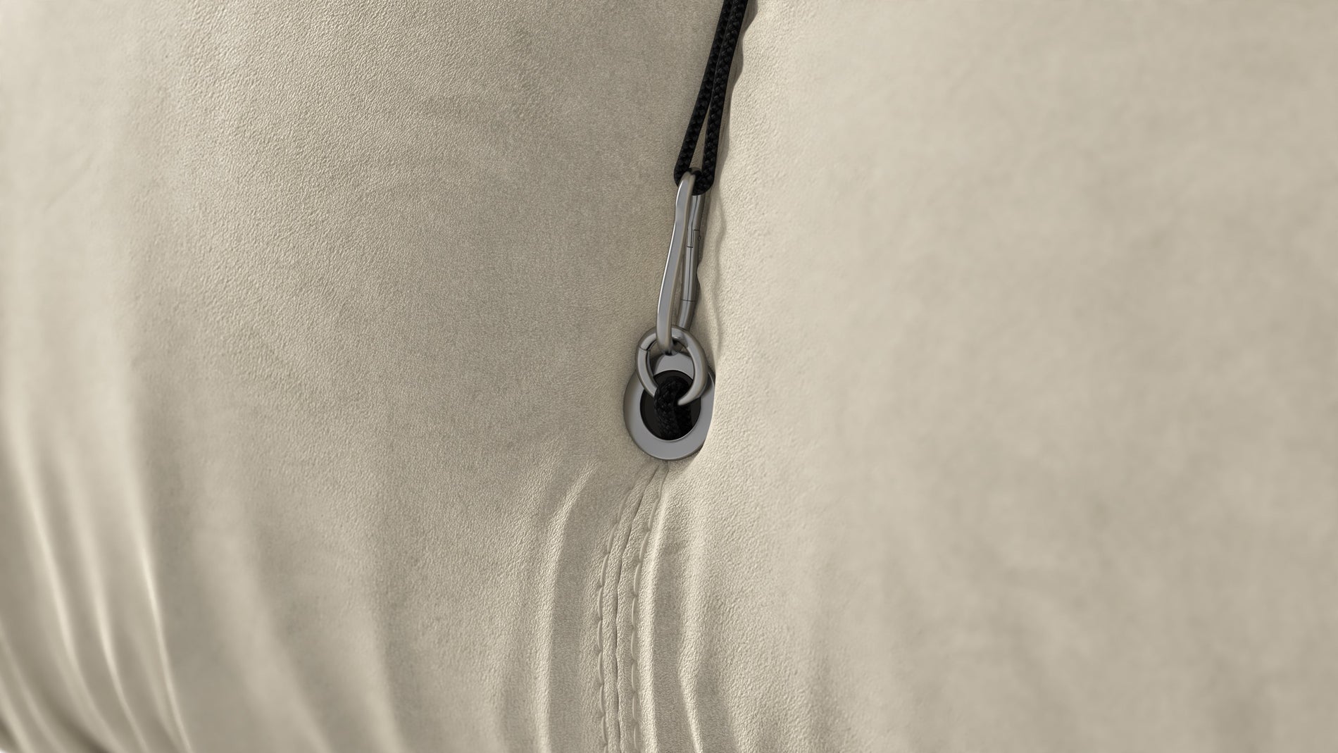 Bellini SectionalEggshell Vegan Suede