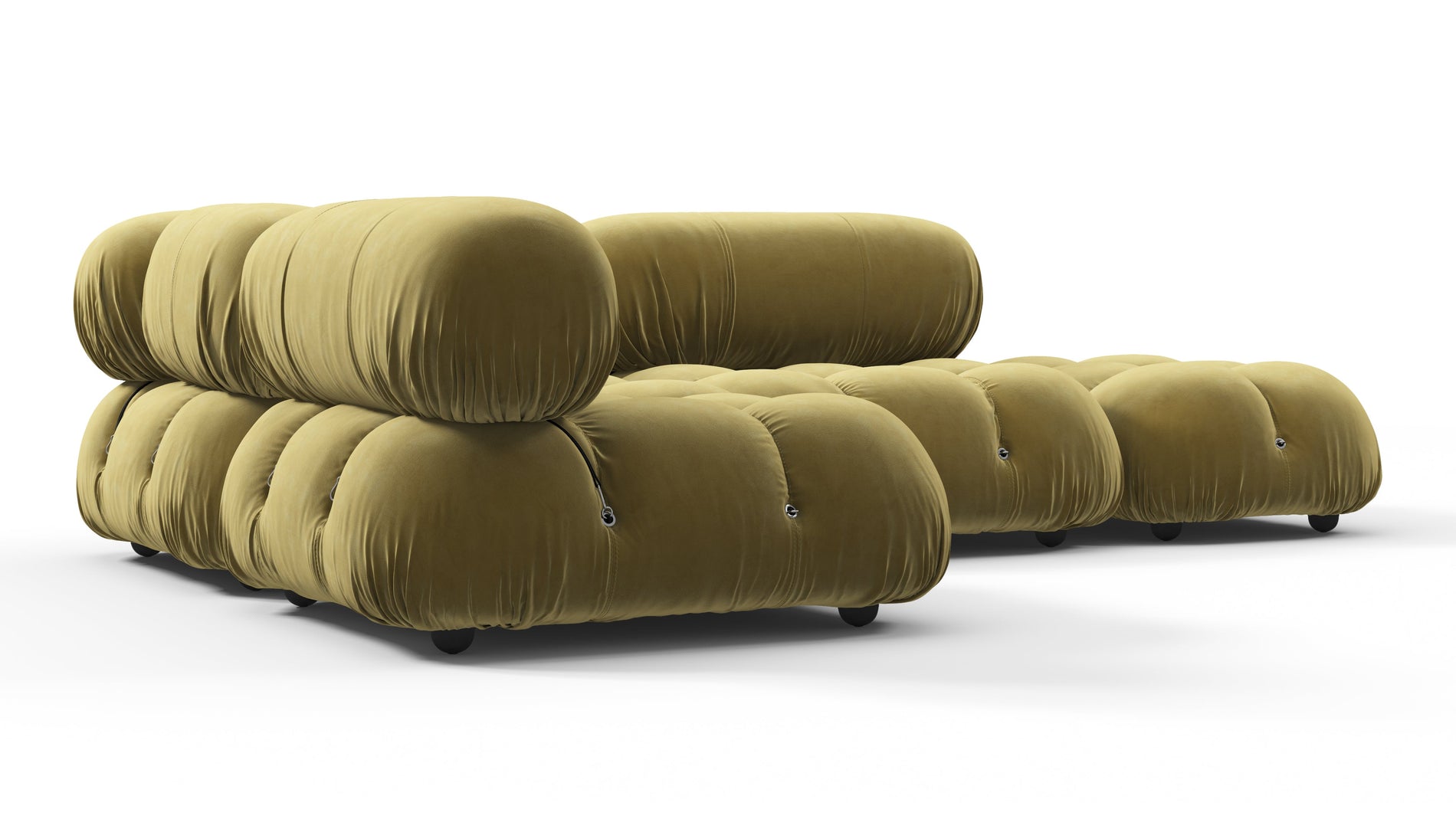 Bellini SectionalOlive Gold Velvet