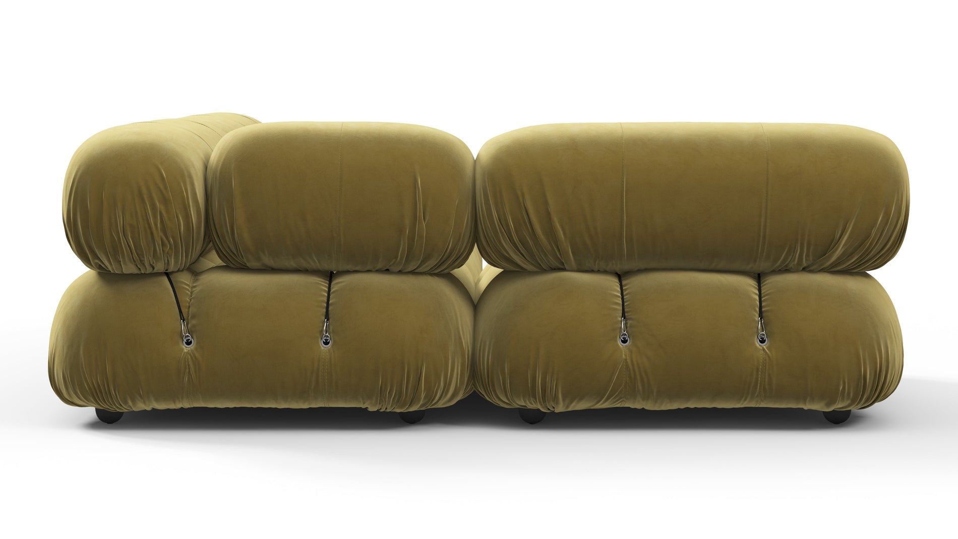 Bellini SectionalOlive Gold Velvet