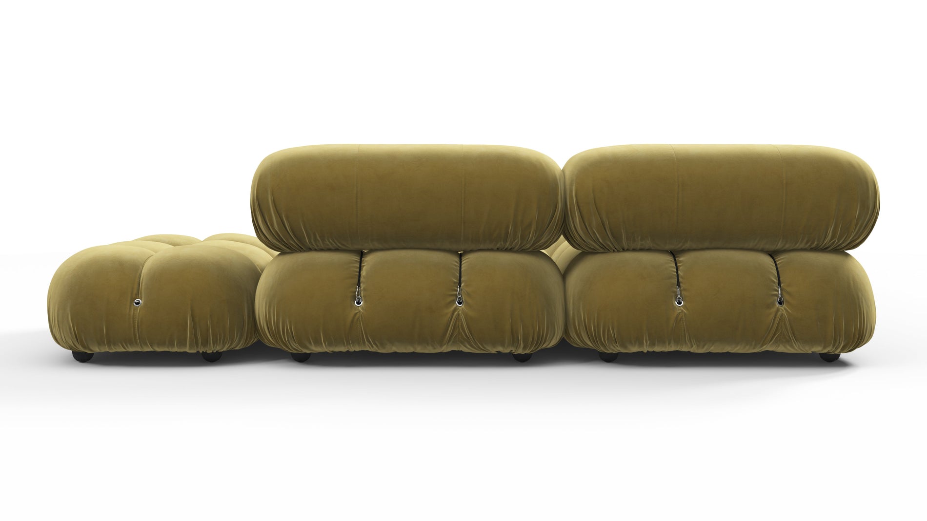 Bellini SectionalOlive Gold Velvet