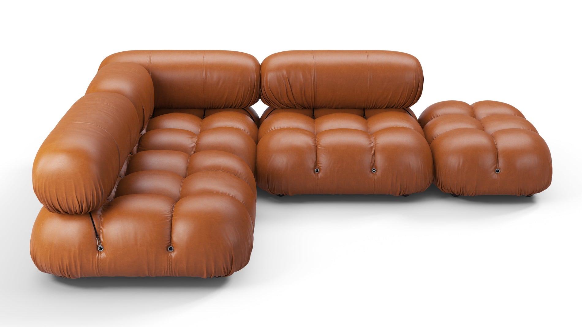 Bellini SectionalTan Premium Leather