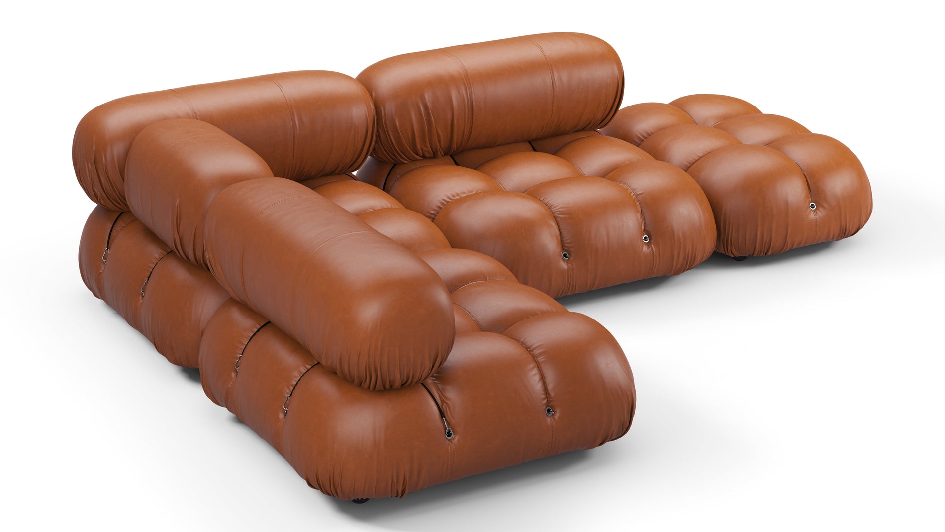 Bellini SectionalTan Premium Leather