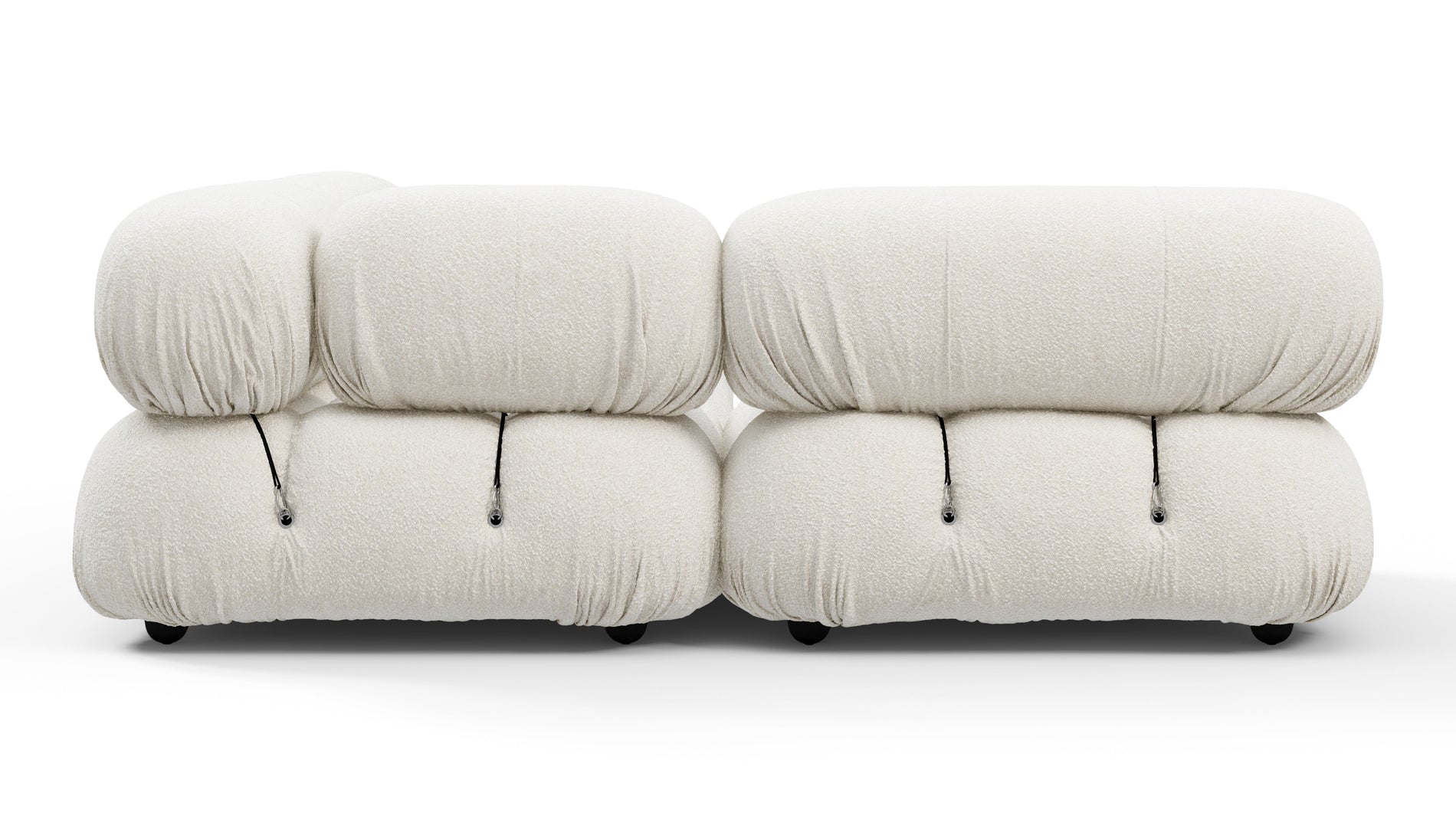 Bellini SectionalWhite Boucle