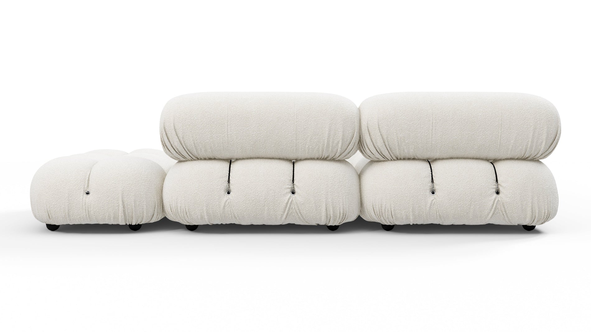 Bellini SectionalWhite Boucle