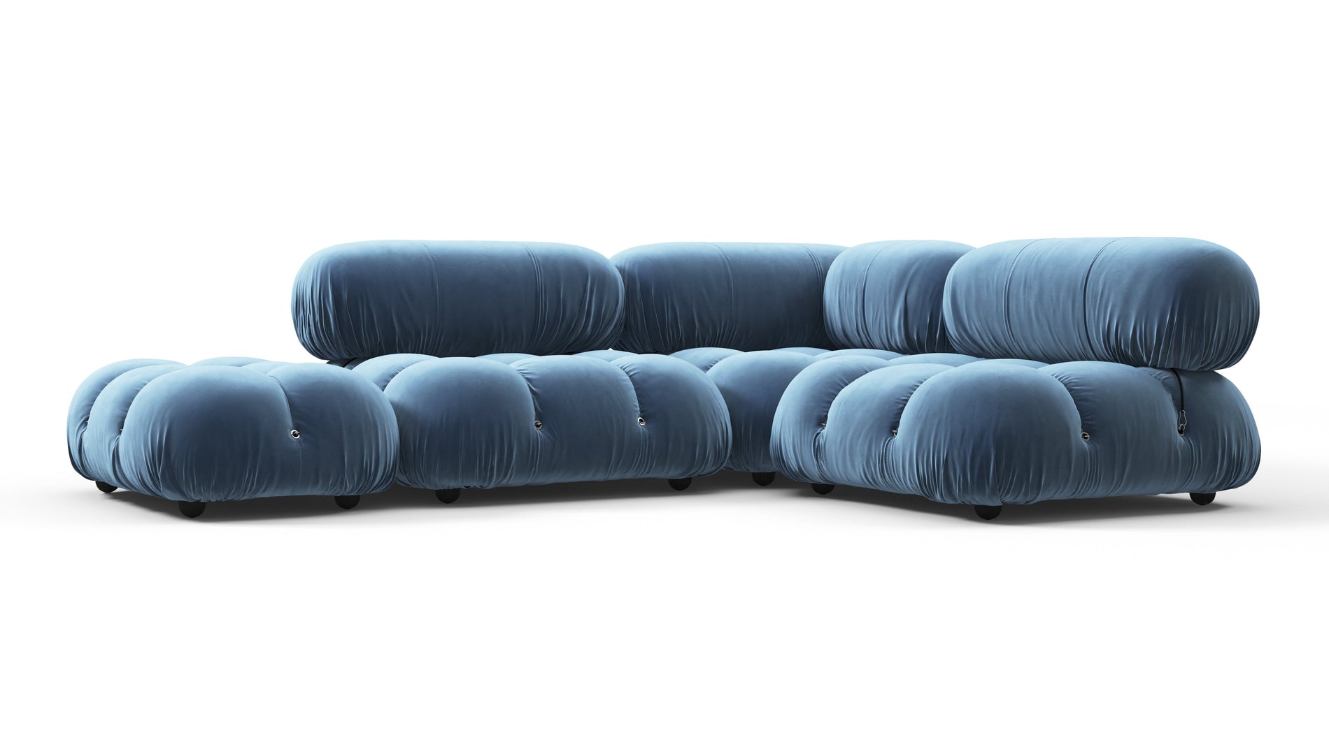 Bellini SectionalAegean Blue Samt