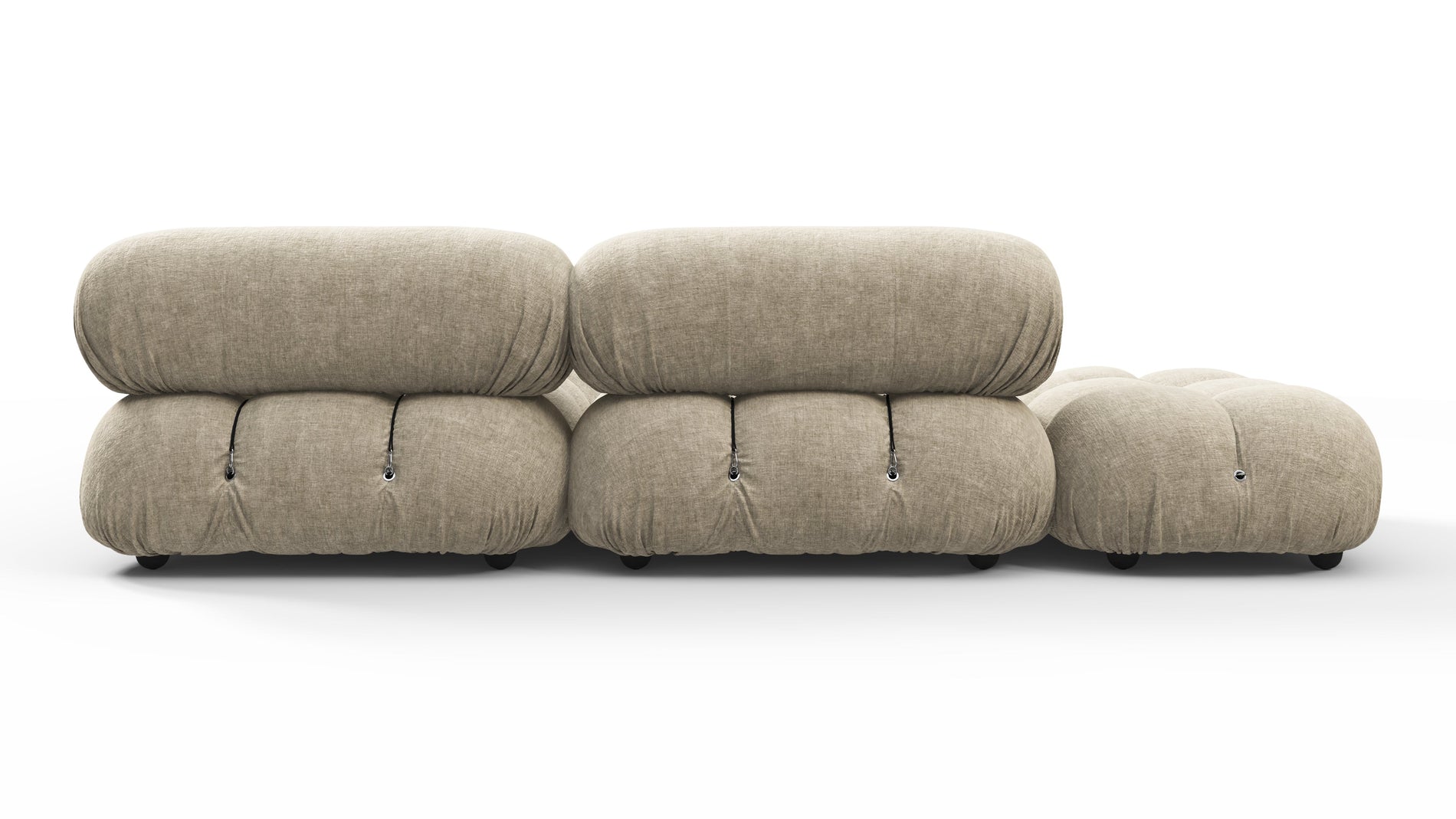 Bellini SectionalBeige Grey Chenille