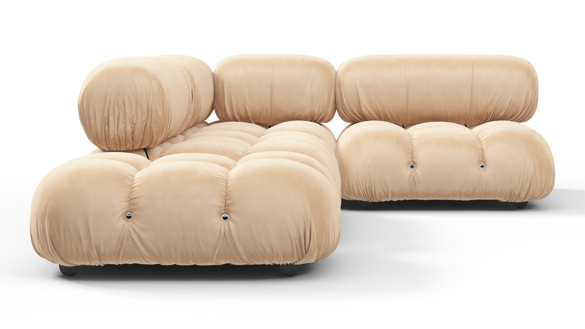 Bellini SectionalEcru Velvet