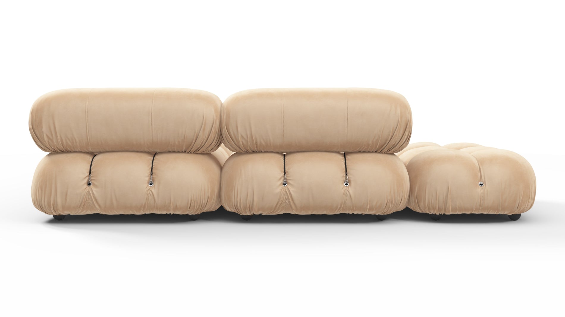 Bellini SectionalEcru Velvet