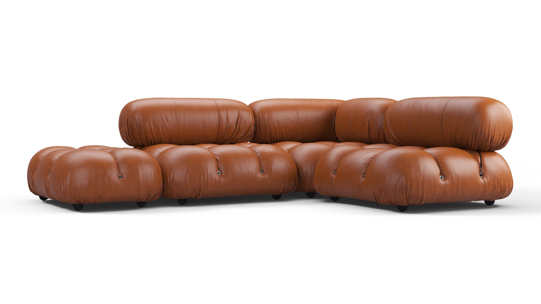 Bellini SectionalTan Premiumleder