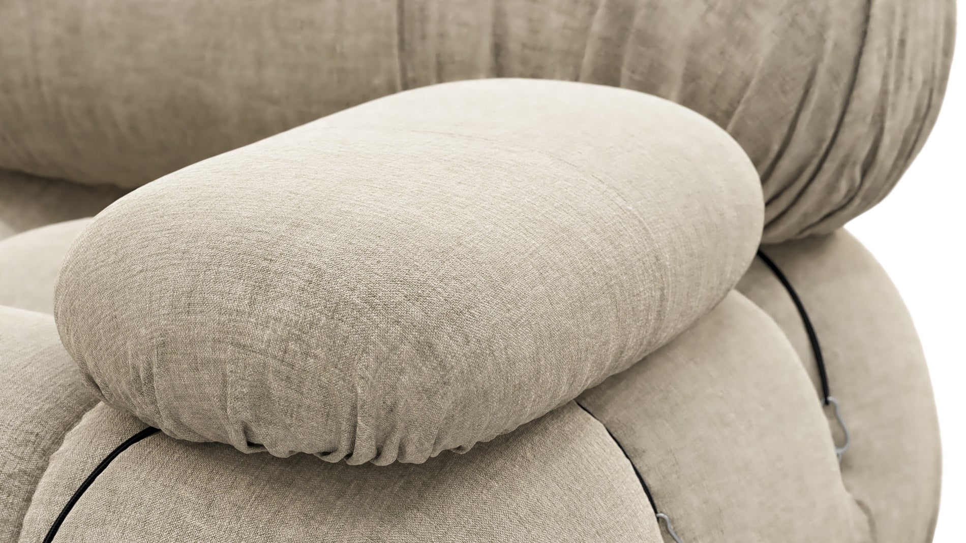 Bellini SofaBeige Gray Chenille