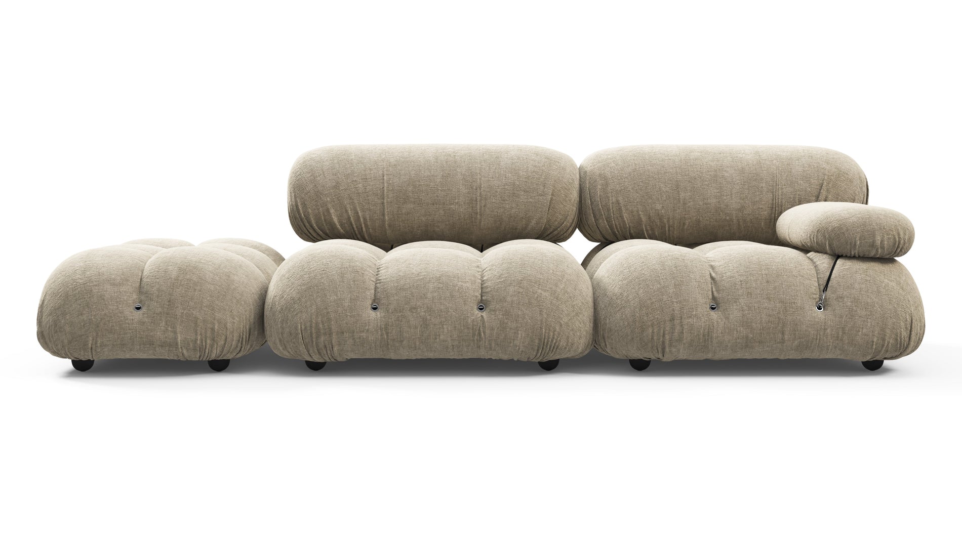 Bellini SofaBeige Gray Chenille