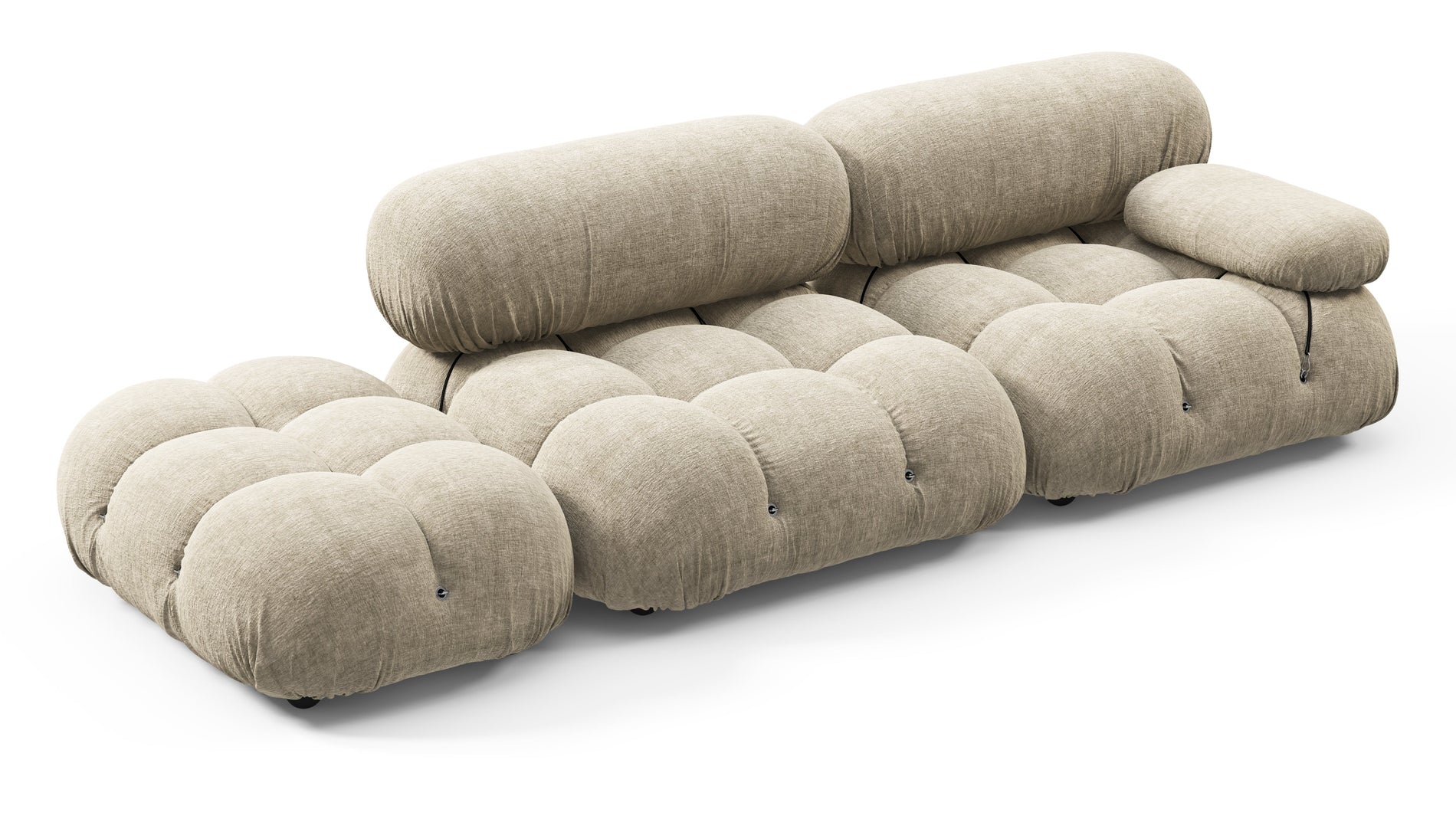 Bellini SofaBeige Gray Chenille
