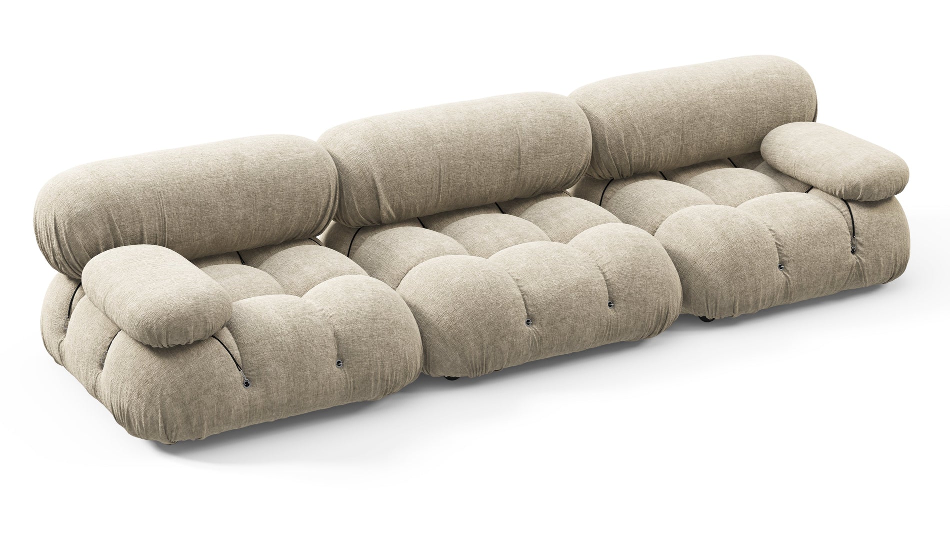 Bellini SofaBeige Gray Chenille