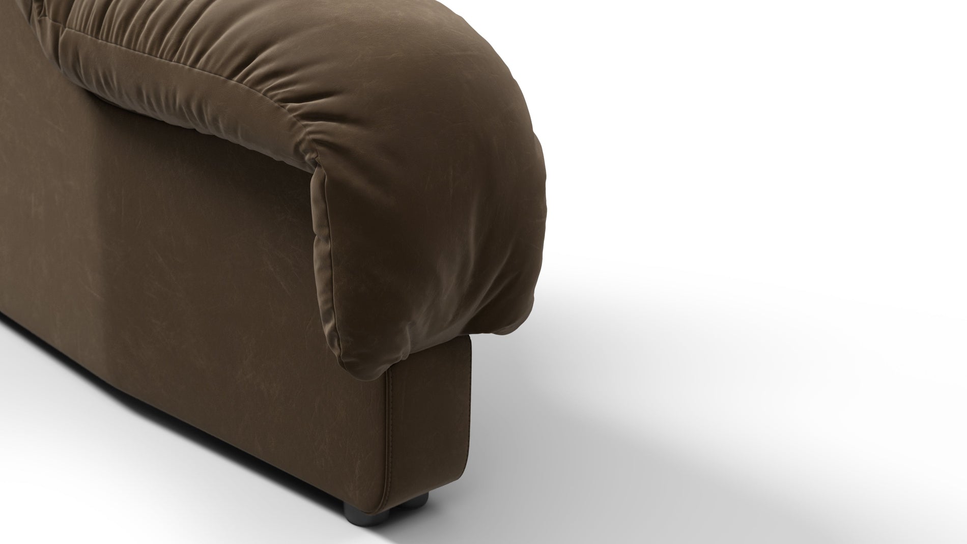 DS 600Distressed Brown Vegan Leather