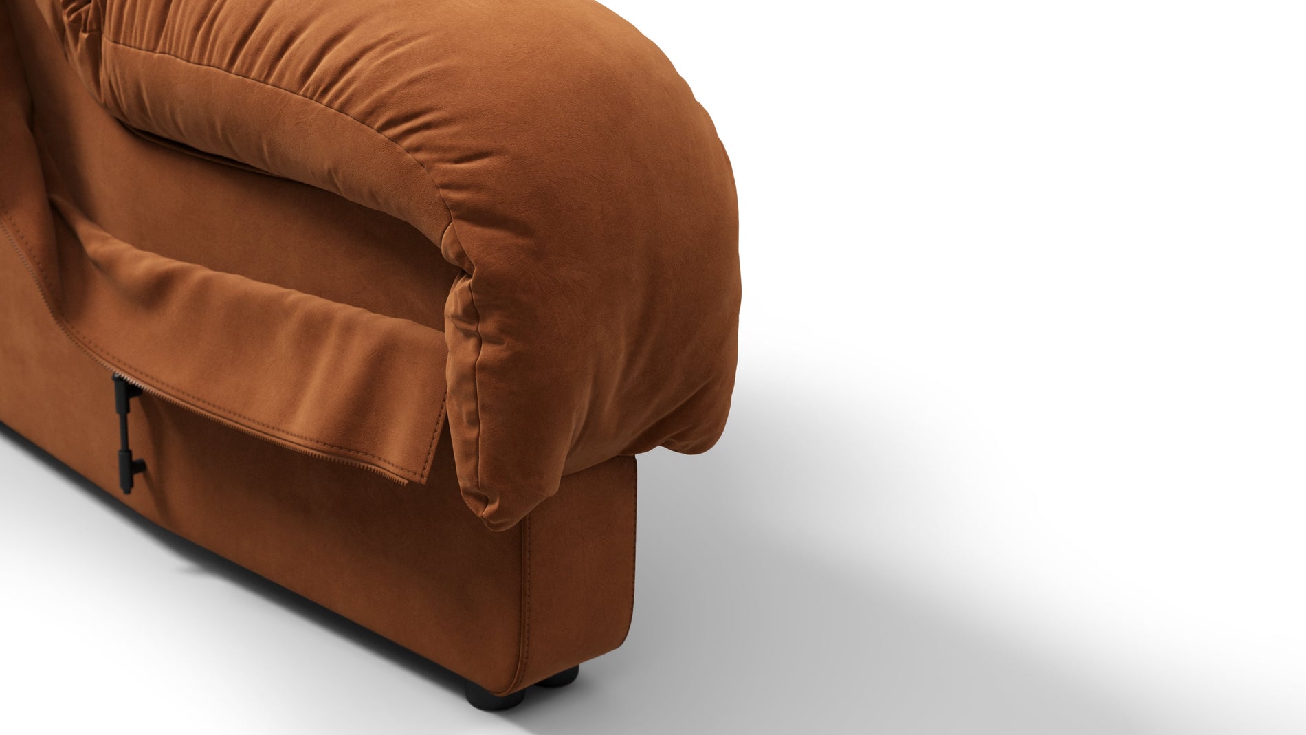 DS 600Burnt Orange Vegan Suede