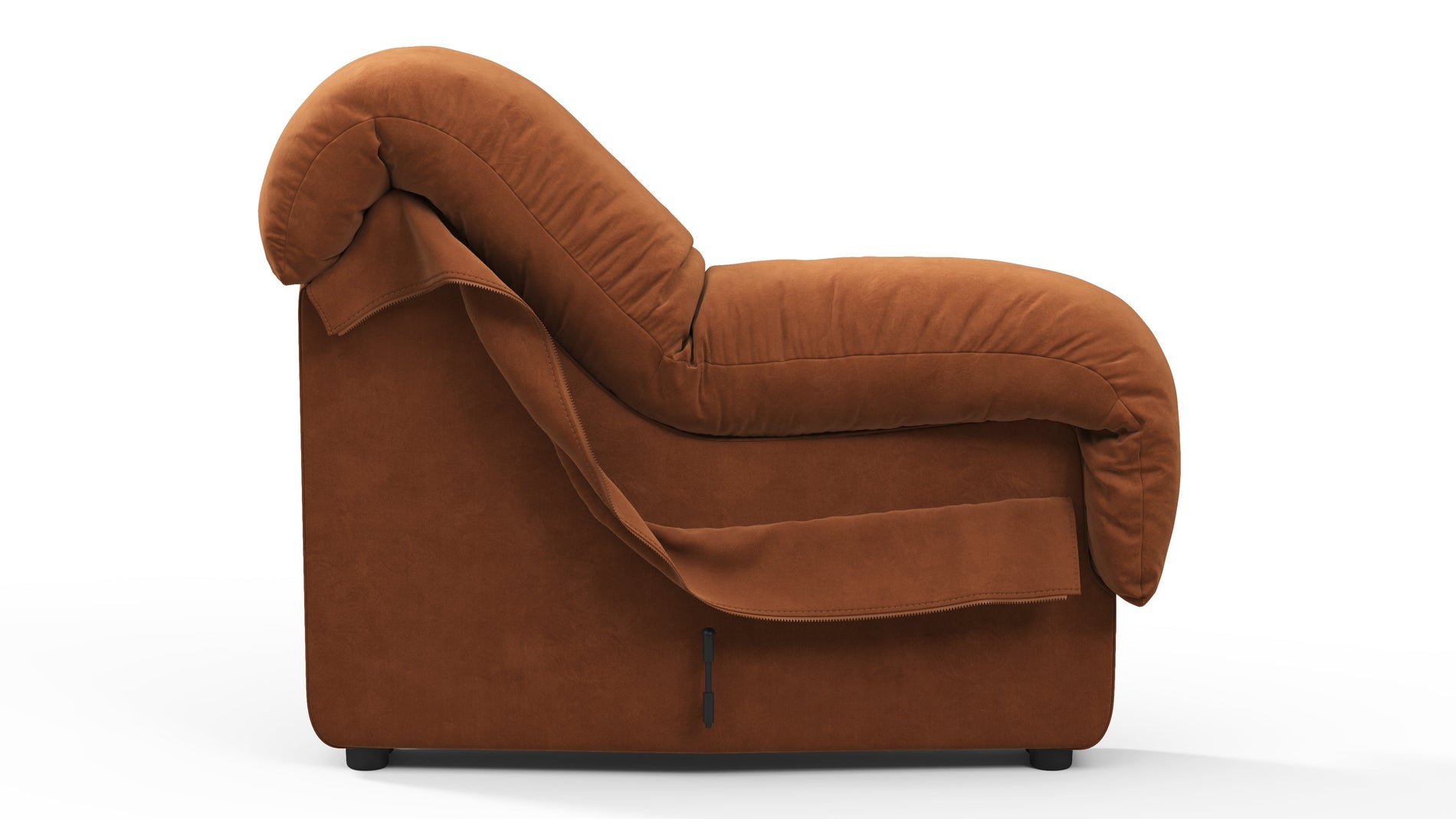 DS 600Burnt Orange Vegan Suede