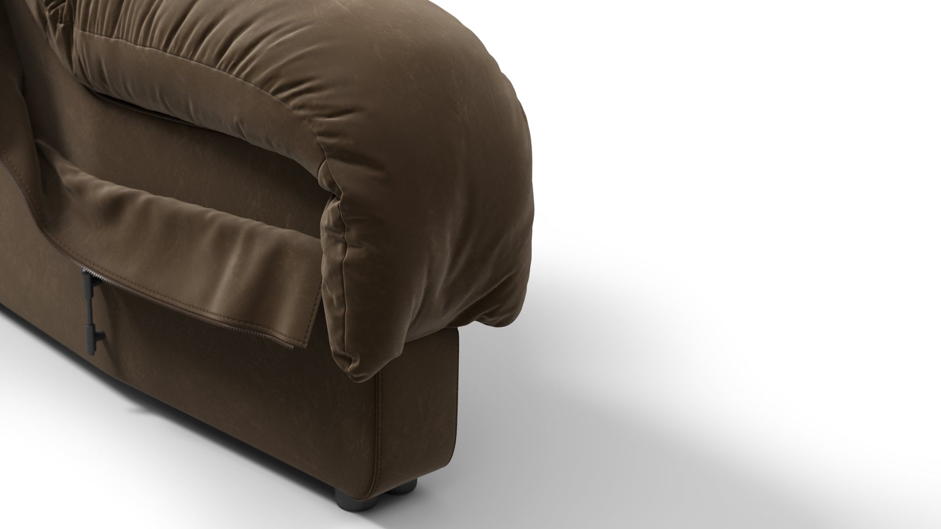 DS 600Distressed Brown Vegan Leather